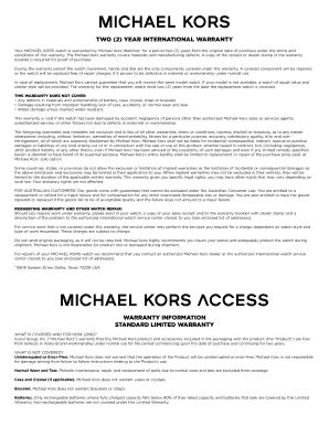 register michael kors|michael kors warranty phone number.